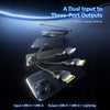 Baseus Flash Series 3 100W 2 to 3 USB and Type-C to 8 Pin and Dual Type-C Fast Charging Data Cable, Length: 1.5m(Black)