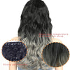 50cm 16 Card Long Curly Hair Wig Seamless Hair Extension Piece(9.6#)