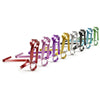 Metal Ribbon Suspended Wine Bottle Holder Home Desktop Decorative Ornaments(Red)