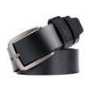 Dandali L8023 Men Casual Antique Pin Buckle Leather Belt Waistband, Length: 110-125cm (Black)