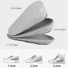 Self-Adhesive Inner Heightening Half Pad Sweat-Absorbent Breathable Shock-Absorbing Heel Casual Sports Insole, Size: 2.5cm(Gray Bottom Gray Above)