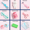 Wooden Children Oral Dentistry Simulation Dentist Set Pretend Play Medical Toy, Color: Basic Model Blue