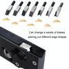 Woodworking Multi-Angle Chamfering Adjustable Depth Hand Planer, Color: Red + 6 Blades