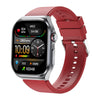 ET585 2.04 inch Silicone Strap IP68 Waterproof Smart Watch, Support ECG / Blood Composition Measurement(Red)