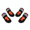 HCPET Dog Rain Boots, Orange, Size 7 (8cm), Non-Slip, Waterproof