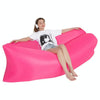 Outdoor Portable Lazy Water Inflatable Sofa Beach Grass Air Bed, Size: 200 x 70cm(Rose Red)