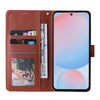 For Samsung Galaxy A56 5G 3-Card Slots Multifunctional Leather Phone Case(Brown)