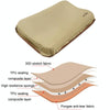COOL CAMP CF-1111 Outdoor Automatic Inflatable Pillow Portable Travel Camping Tent Nap Sponge Pillow(Khaki)