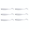 10.5cm 6pcs /Pack HENGJIA T-Tail Soft Dummy Bait Freshwater Fishing Lures(Color 4)