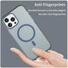 For iPhone 13 Pro Max MagSafe Frosted Translucent TPU + PC Full Coverage Phone Case(Dark Blue)