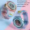 Changing Case Electronic Watch Mini Cartoon Alarm Clock Waterproof Watch(Girl)
