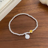 S925 Sterling Silver Gypsophila Beanie Ladies Bracelet, Specification:SL0744