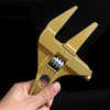 YZL Multifunctional Short Handle Large Opening Adjustable Wrench, Style: Golden Bathroom