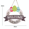 Easter Hanging Door Decoration Indoor Wooden Egg Hanging Sign, Style: Hope You Like Cats