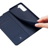 For Samsung Galaxy S21+ 5G DUX DUCIS Skin Pro Series Horizontal Flip PU + TPU Leather Case with Holder & Card Slots(Blue)