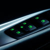 Car Window Sticker Lifter Modified Sticker Car Luminous Switch Car Window Button Car Sticker(Luminous Green)