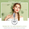 Mothers Day Gift S925 Sterling Silver Tribute To Mothers Love Beads DIY Bracelet Accessories, Style:Bead+Necklace