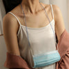 Glossy Crystal Beads Handmade Mask Anti-Lost Hanging Lanyard Chain Glasses Chain(Sapphire Blue)