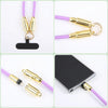 Type-C to 8 Pin Silicone Data Cable Phone Anti-lost Crossbody Lanyard, Length: 1.2m(Purple)