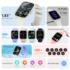 DM60+ 1.83 inch BT5.2 Smart Sport Watch, Support Bluetooth Call / Sleep / Blood Sugar / Blood Oxygen / Temperature / Heart Rate / Blood Pressure Health Monitor(White)