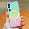 For Samsung Galaxy S24 FE 5G Gradient Color MagSafe Airbag Full Coverage Phone Case(Rainbow)