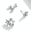 S925 Sterling Silver Fun Frog Ear Studs Women Earrings