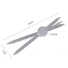 Three-point Positioning Tattoo Measuring Eyebrow Ruler(Silver)