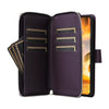 For Samsung Galaxy S22+ 5G Nine-card Slots Zipper Wallet Bag Leather Phone Case(Dark Purple)