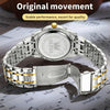 OLEVS 5513 Men Business Luminous Waterproof Quartz Watch(White + Gold)
