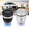 19MM Car Modification One-Button Start Switch Waterproof LED Metal Button(Black)