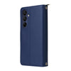 For Samsung Galaxy A16 Nine-card Slots Zipper Wallet Bag Leather Phone Case(Blue)
