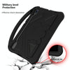 For Samsung Galaxy S7 FE T730 / T736 EVA Flat Anti Falling Protective Case Shell with Holder(Black)