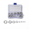 72 PCS Round Shape Stainless Steel Flat Washer Assorted Kit M4-M16 for Car / Boat / Home Appliance