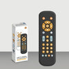 Baby Simulation TV Remote Control Music Toy with Light and Sound 3 Language Mode, Color: Black