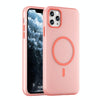 For iPhone 11 Pro Max MagSafe Frosted Translucent TPU + PC Full Coverage Phone Case(Red)