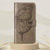 For Alcatel 1L 2021 Embossed Butterfly Leather Phone Case(Grey)