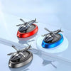 Car-Mounted Solar Rotating Airplane Aromatherapy Ornaments(Gray)