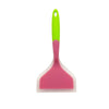 Silicone Nonstick Spatula Wide Mouth Steak Pizza Spatula Kitchen Tool(Pink + Green)