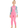 DIVE & SAIL M150556K Shell Pattern Children Diving Suit One-piece Swimsuit Snorkeling Surfing Anti-jellyfish Clothing, Size:M(Pink)