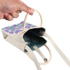 Floral Knitted Mini Crossbody Phone Bag(Purple)