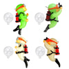 Fluorescent Green Diving Diver Aquarium Ornament