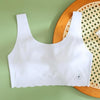 Seamless Girls Underwear Small Undershirt Summer Thin Bra, Size: 75/F(Light Blue)