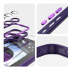 For Samsung Galaxy S25 Ultra 5G 360 Holder MagSafe Acrylic Hybrid TPU Phone Case(Purple)