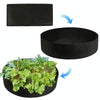 130x30cm 400L Felt Planting Barrel Indoor Outer Round Plant Bag Non-Woven Seedling Bag(Dark Green)