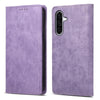 For Samsung Galaxy A26 5G Business Solid Color Magnetic RFID Leather Phone Case(Purple)