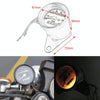 Motorcycle Retro Modified Odometer Speedometer Kilometer (Silver)