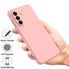 For Samsung Galaxy A26 5G Pure Color Liquid Silicone Shockproof Full Coverage Phone Case(Pink)