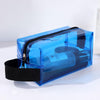 Handbag PVC Dazzling Waterproof Cosmetic Bag Toiletry Bag(Blue)