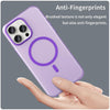 For iPhone 15 Pro Max MagSafe Frosted Translucent TPU + PC Full Coverage Phone Case(Dark Purple)