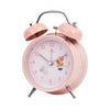 Student Cute Style Bell Alarm Clock Bedside Mute Clock With Light Specification Y36 4 Inch (Pink)